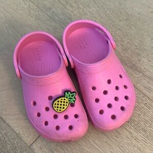 Crocs- pink kids size 10